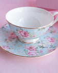Blue Floral Cup Set